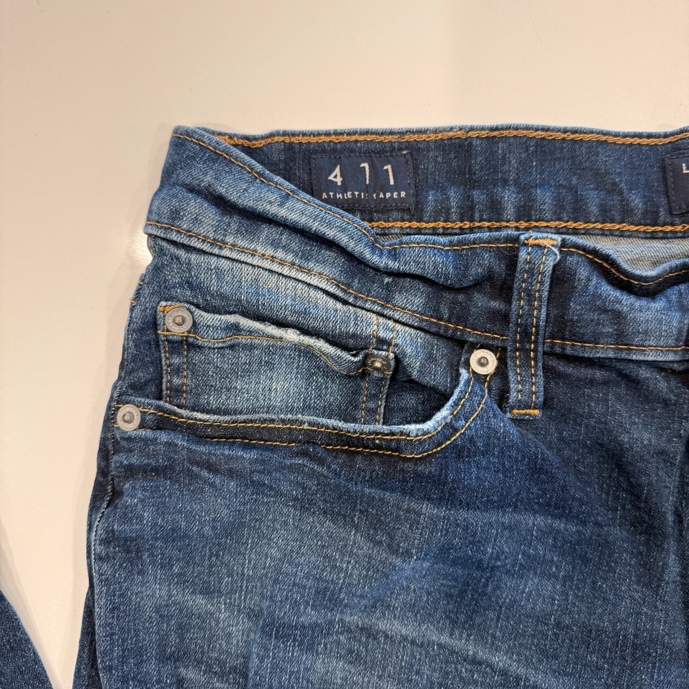 Lucky Brand Jeans Mens 31x32 Blue 411 Athletic Taper Fit Stretch Denim Pants - Picture 2 of 13